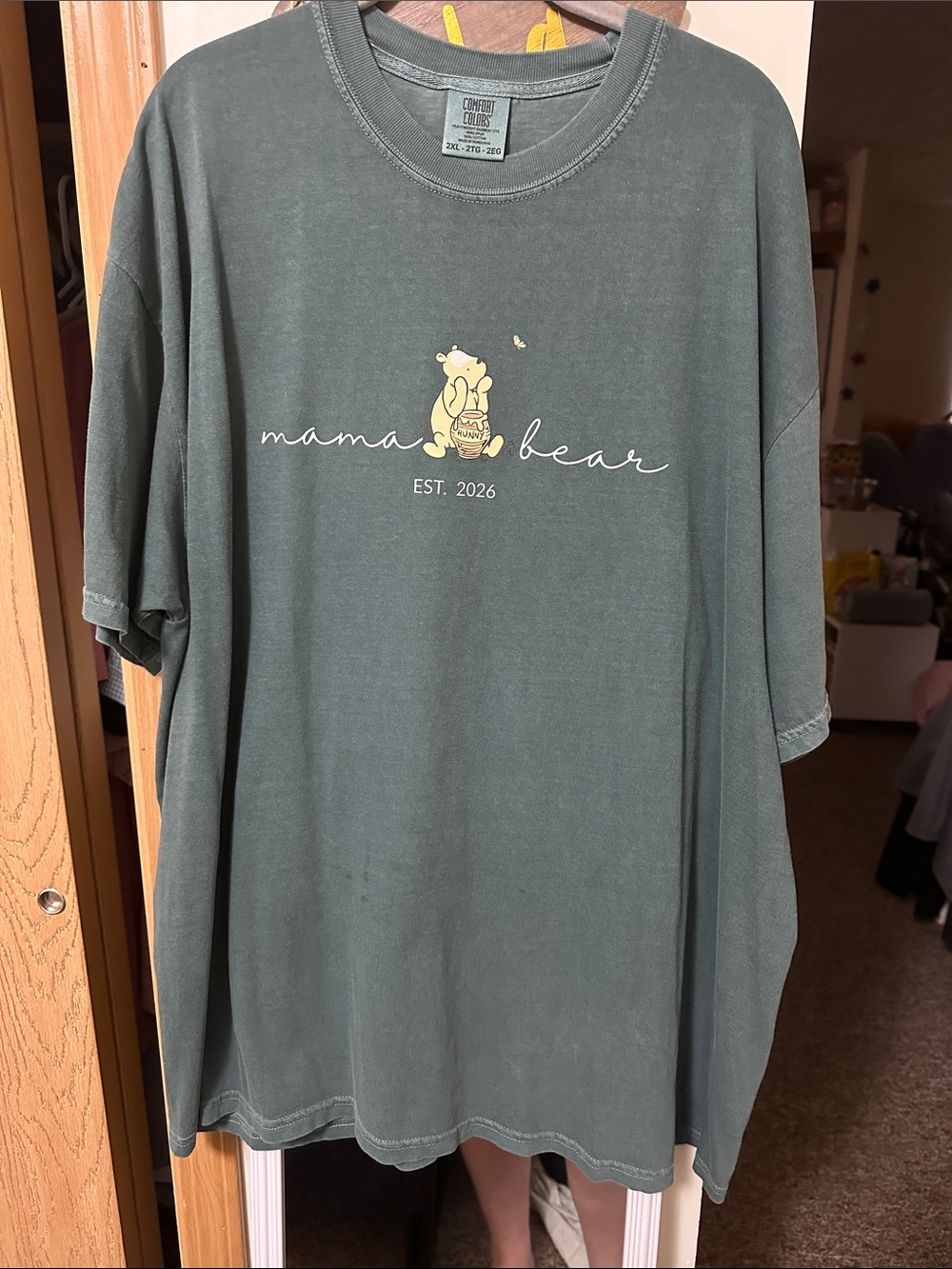 Comfort Colors Olive Green Mama Bear Short Sleeve Tee